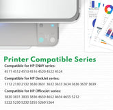 63XL Ink Cartridge Combo Pack (3 Pack, 2Black/1Tricolor) -Lomenti Compatible Ink Cartridges Replacement for HP 63XL Ink Cartridge for Envy 4520 4512 OfficeJet 3830 5258 DeskJet 1112 Printer